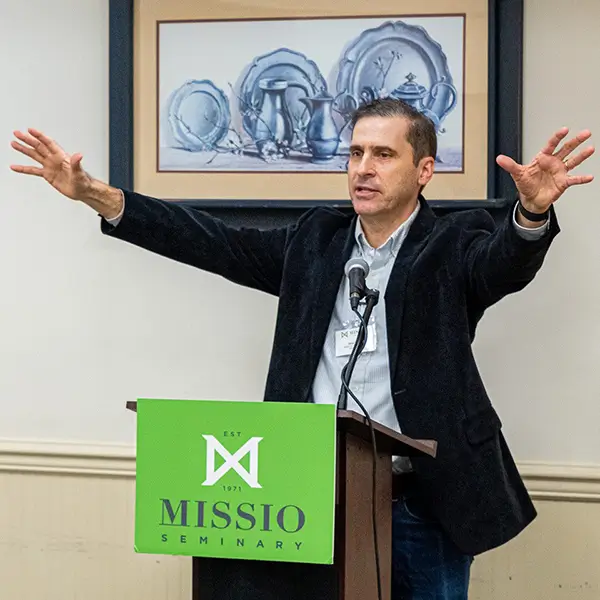David Lamb speaking at Missio Seminary